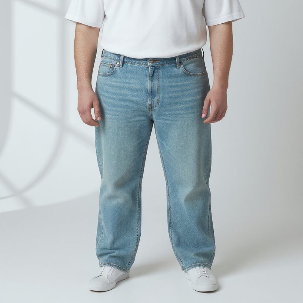 NWT Levi's 541 Athletic Taper‎ Stretch Jeans Men'x 48x34 Light Wash Flex Stretch
